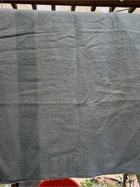 Vintage Soft Light blue on blue 4 point  Hudson Bay made in EnglandThrow Blanket